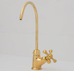 Load image into Gallery viewer, Unlacquered Brass Water Dispenser Kitchen Faucet, Cold Water Single Hole, Reverse Osmosis faucet
