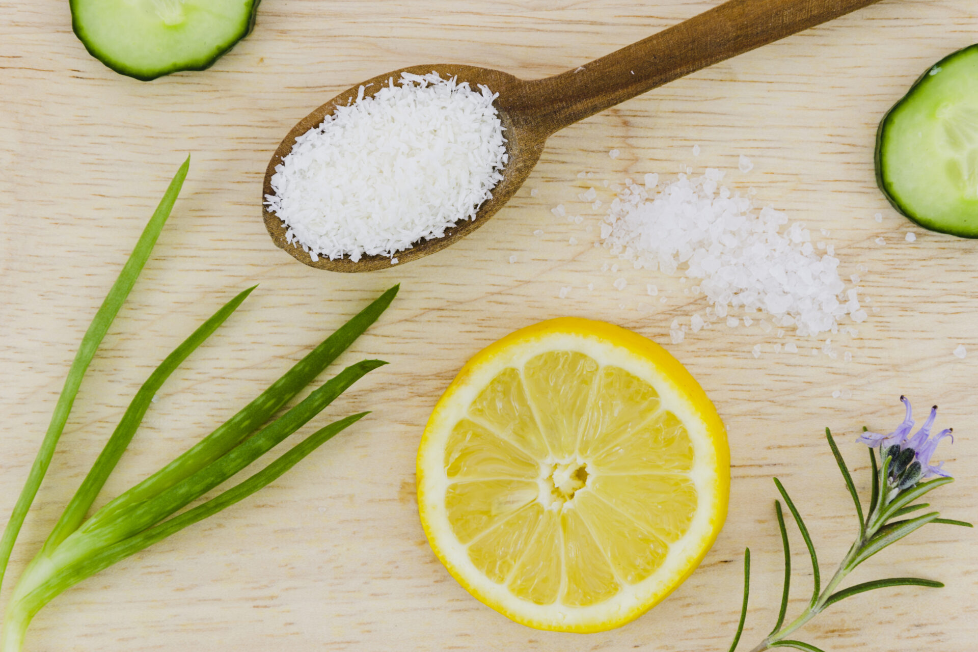 Lemon and Salt Scrub for brass cleaning
