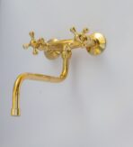 antique-brass-kitchen-faucet-wall-kitchen-faucet