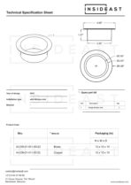Unlacquered Solid Copper Garbage Disposal Flange