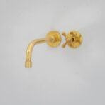 Wall Mount Cold Faucet, Unlacquered Brass Wall Mount Cold Water Tap