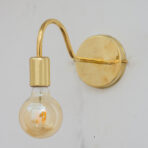 Unlacquered Brass Sconce, Wall Mount Lamp, Sconce Lighting Fixture