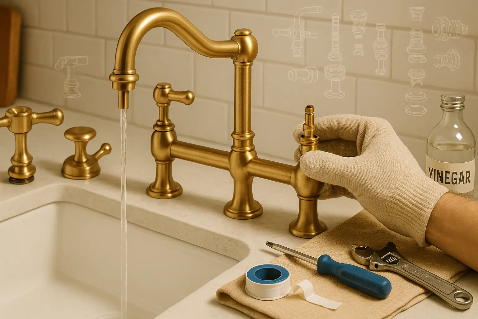 fix a leaking dual handle faucet
