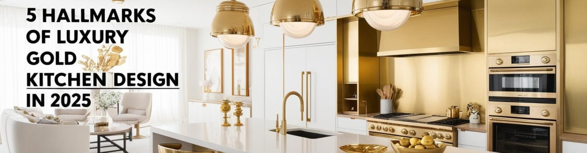 5 Hallmarks of Luxury Gold Kitchen Design