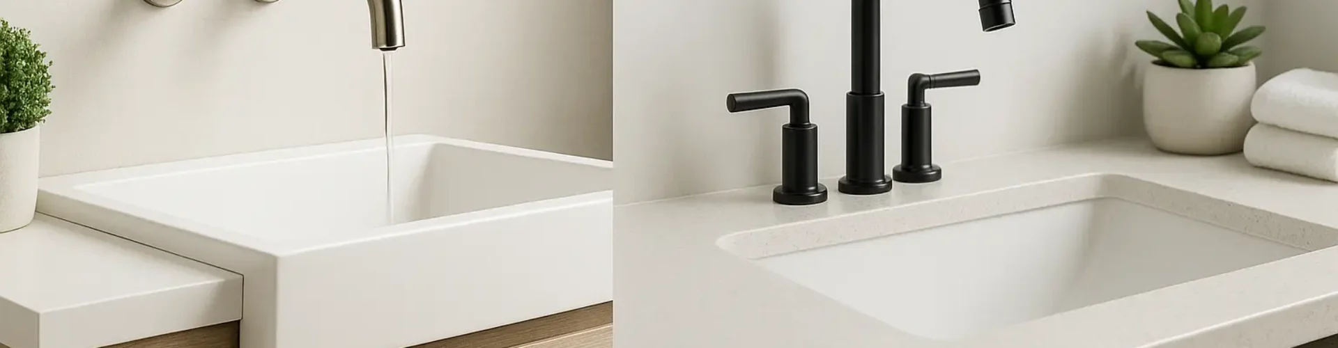 wall mounted vs deck mounted faucet