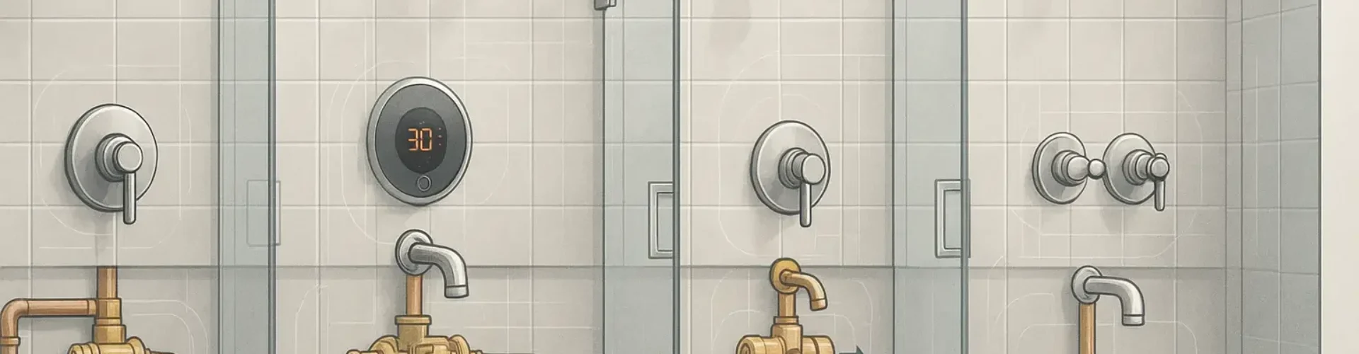 types of shower valves